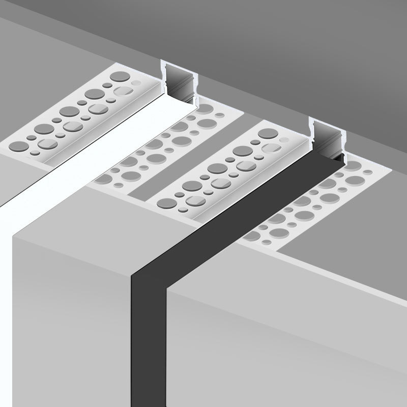 For Ceiling Light Bar Lighting Led Strip Channel Extrusion Recessed Drywall Plaster Gypsum In Aluminium Led Profile