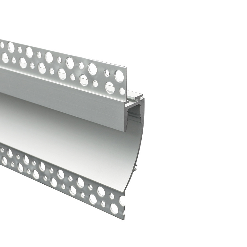 Recessed aluminum extruded profiles for gypsum wall cove lighting K13