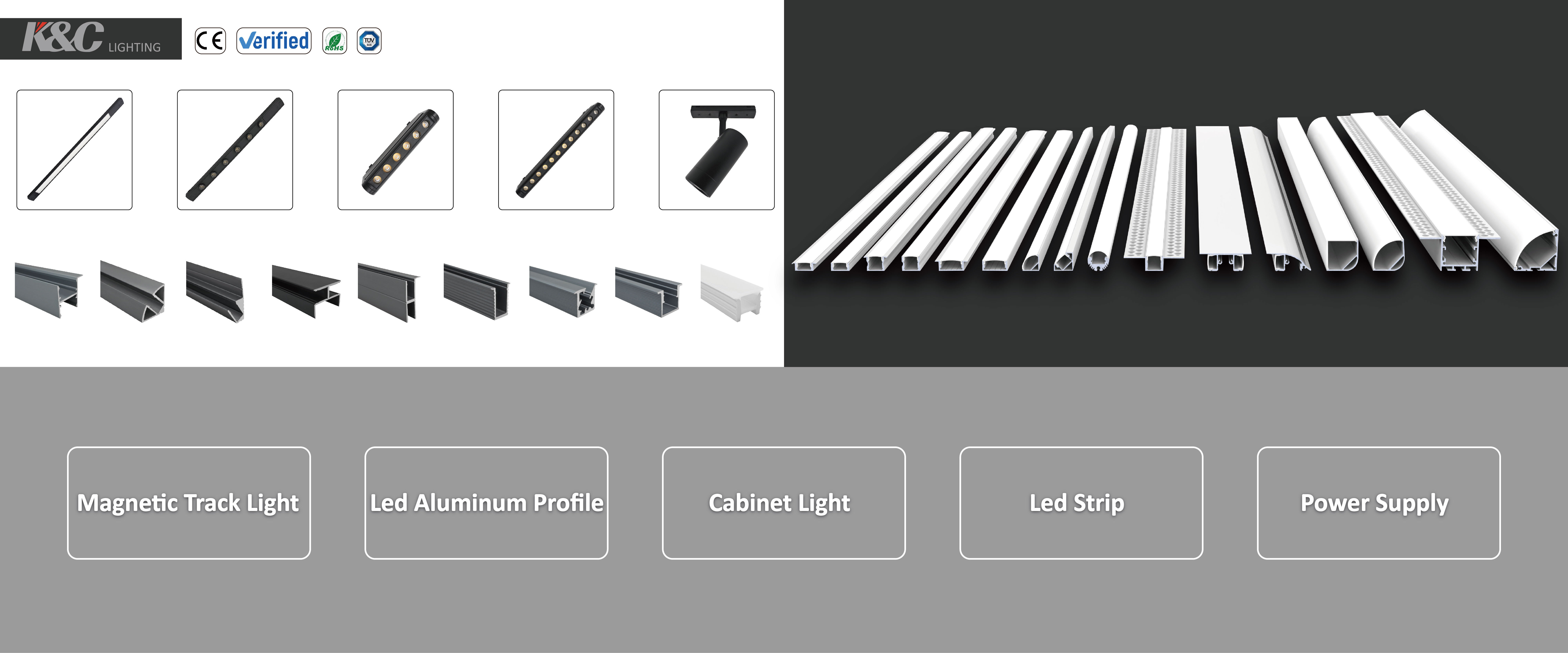 K23 Recessed Bar Lighting T Slot Alu Profil Channel Heat Sink With PC Diffused Cover Aluminium Profile For Led Strip Light