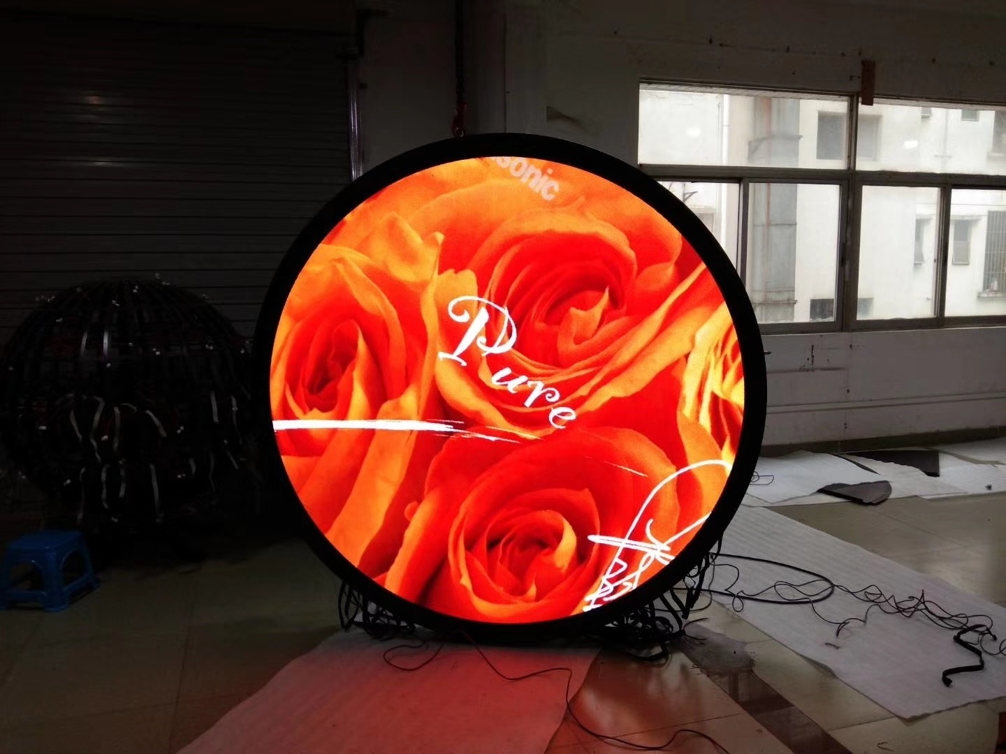 Advertising Screen wall round led Circle TV Screen Display round double-sided led video wall