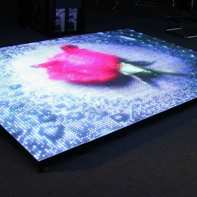 P3.91 LED Digital Dance Floor Tiles Outdoor Weddings Nightclub Parties Interactive 3D Infinity Mirror Flood Light Magnetic