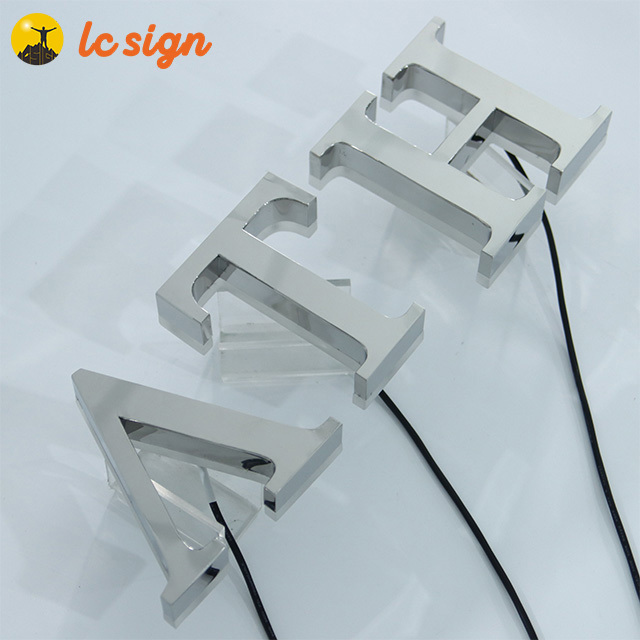 Outdoor Advertising Backlit Metal Letter Signs 3D Illuminated LED Channel Letters