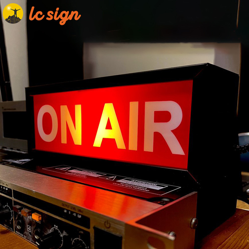 ON AIR Sign LED Light Recording Sign Studio Warning Sign for Studio