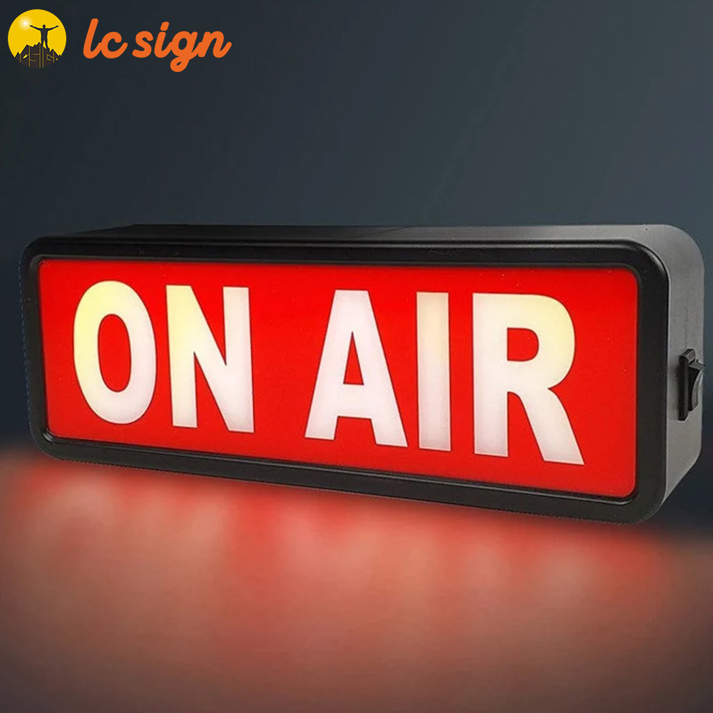 ON AIR Sign LED Light Recording Sign Studio Warning Sign for Studio