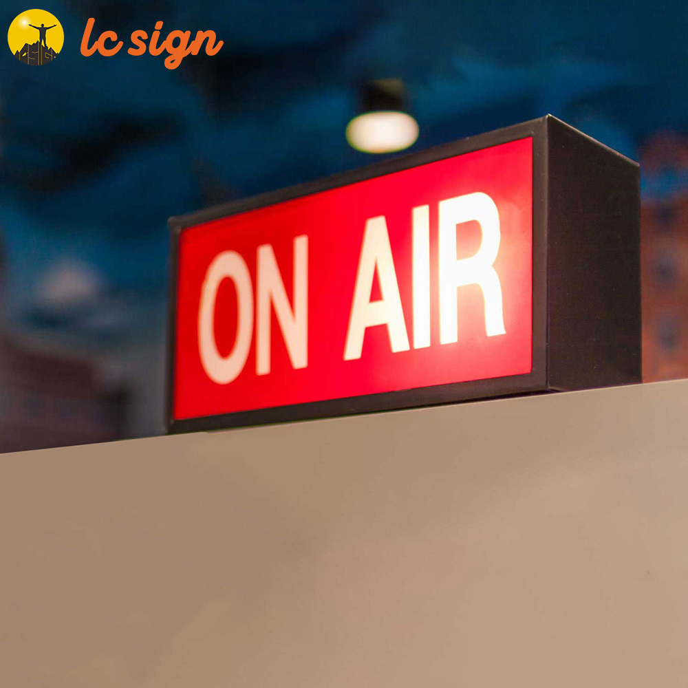 ON AIR Sign LED Light Recording Sign Studio Warning Sign for Studio