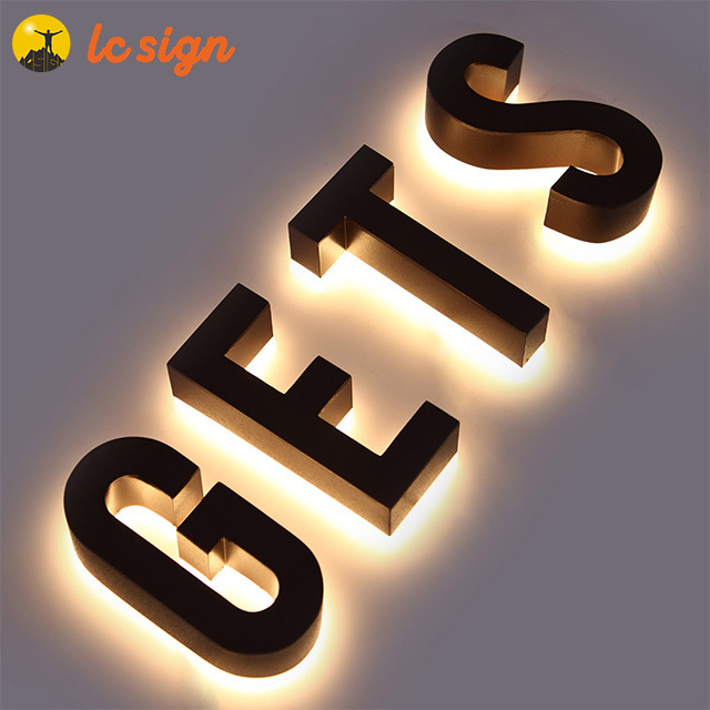 Outdoor Advertising Backlit Metal Letter Signs 3D Illuminated LED Channel Letters