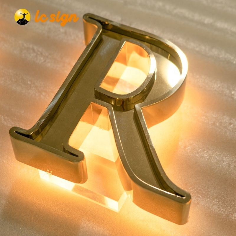 Outdoor Advertising Backlit Metal Letter Signs 3D Illuminated LED Channel Letters