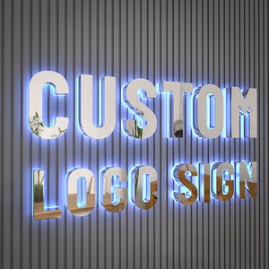 Newest 3d letter sign shop name board  company sign logo design lighted coffee custom sign