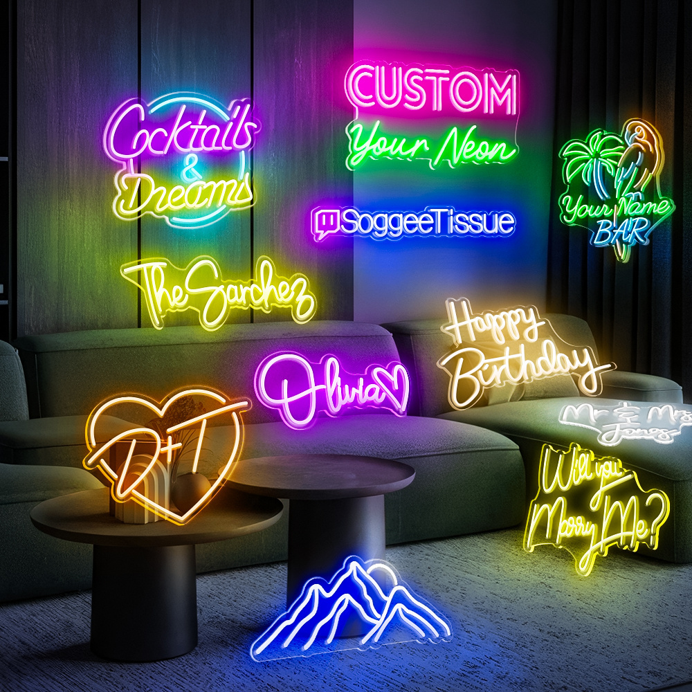 Romantic Flex LED Neon Light Custom Neon Sign for Wedding Home Event Decor Neon Sign Custom