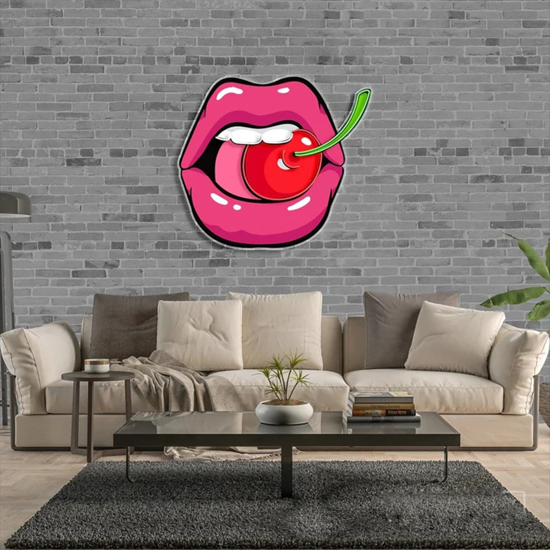 SWEET CHERRY FLAVOR Neon Sign Bedroom Custom Neon Sign of Neon Sign Art,