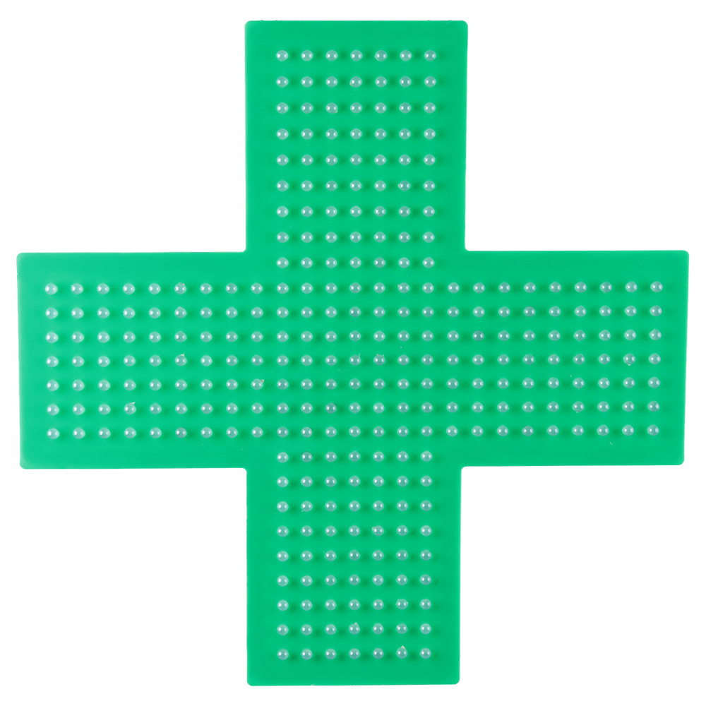 Hidly 19*19'' Super Bright Green LED Pharmacy Cross Display, Wholesale LED Green Cross Sign