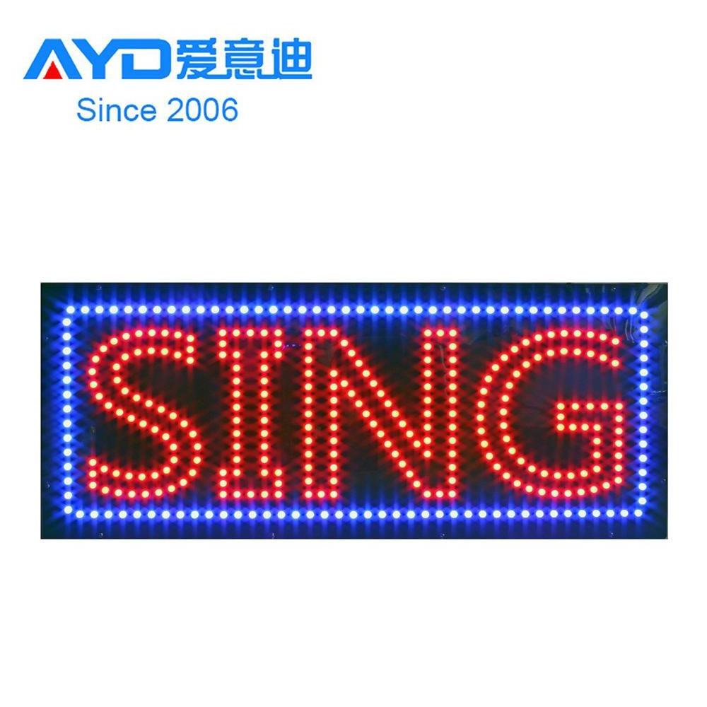 Hidly 13*32 Inch Super Bright Sing LED Open Sign,  Advertising Animated Display Billboard