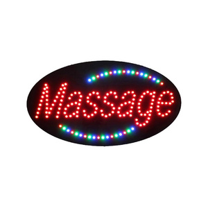 15x27 Inches Bright LED Open Sign Electronic Lighted Signs for Massage, Shop Window, On/Off/Flashing Modes