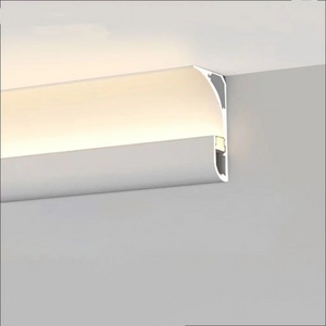 New product perfil de aluminio para leds with pc diffused big size corner ceiling lighting aluminum Led profile light