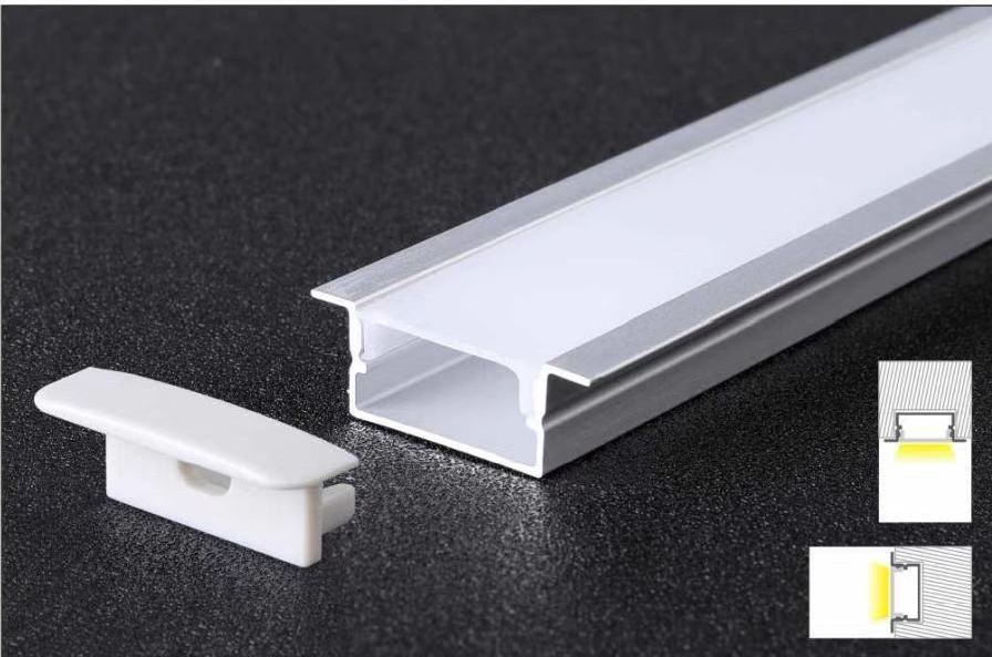 China supplier T shape Recessed mounted Alu Extrusion Housing Channel for Led Profile Light Bar 10mm wide LED Aluminium Profiles