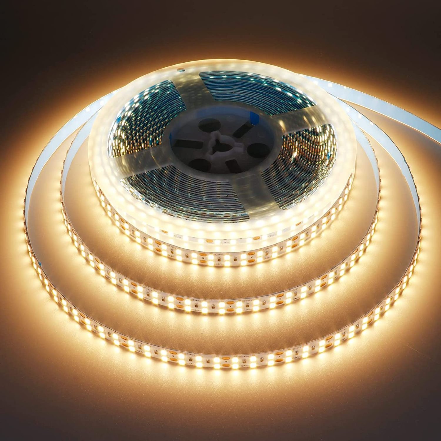 Factory Flexible SMD led strip light 120 LEDs Warm White Super Bright for Bedroom Decoration IP20 2835 smart led strips