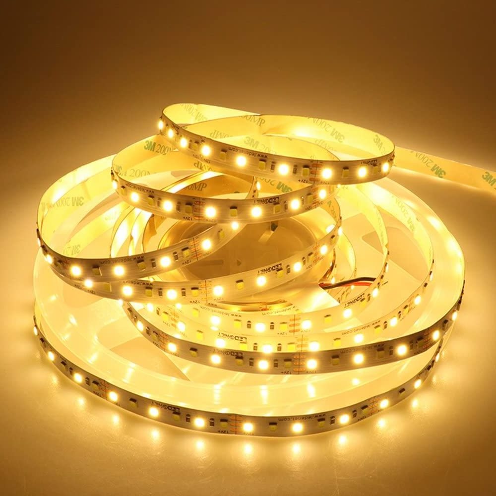 Factory Flexible SMD led strip light 120 LEDs Warm White Super Bright for Bedroom Decoration IP20 2835 smart led strips