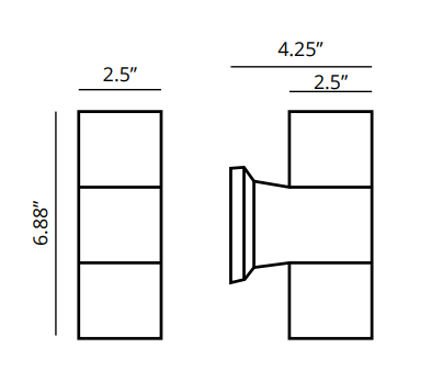 Outdoor Wall Lights Mr16 Up And Down Waterproof Wall Lamp Fixture Brass Wall Sconce Light For Yard Garage Lighting