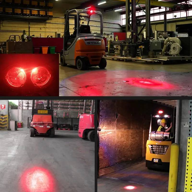 Original factory LED forklift spot light blue or red zone safety warning Light