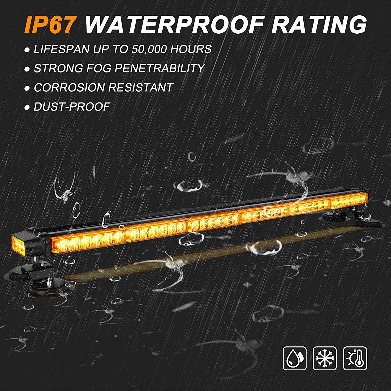 Auto lighting systems 38 Inch roof top Emergency Warning Strobe LED light bars For Tow Truck Vehicles Car