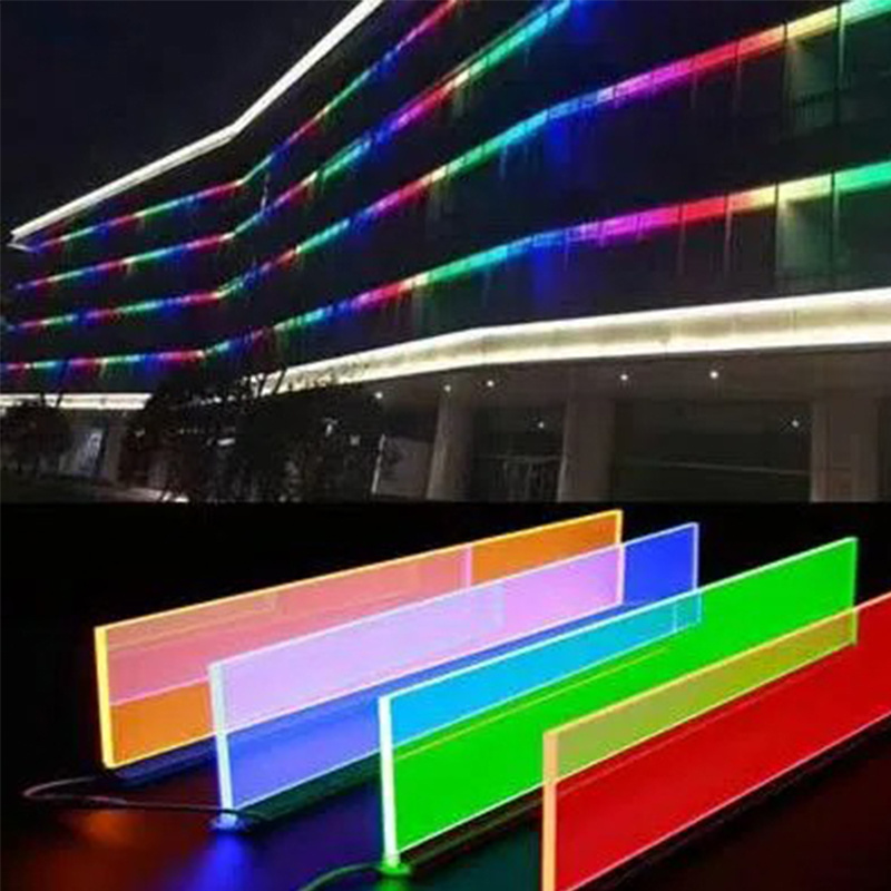 Transparent LGP Sheet Light Guide Plate PMMA Board Led Acrylic Clear Panel for Night Club Stage Indoor Outdoor Lighting Decor