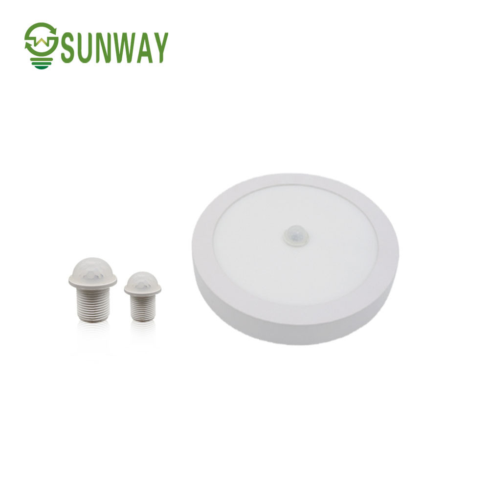 Surface mounted led light panel motion sensor 3w 6w 9w 12w 15w 18w 24w round ceiling light led panel