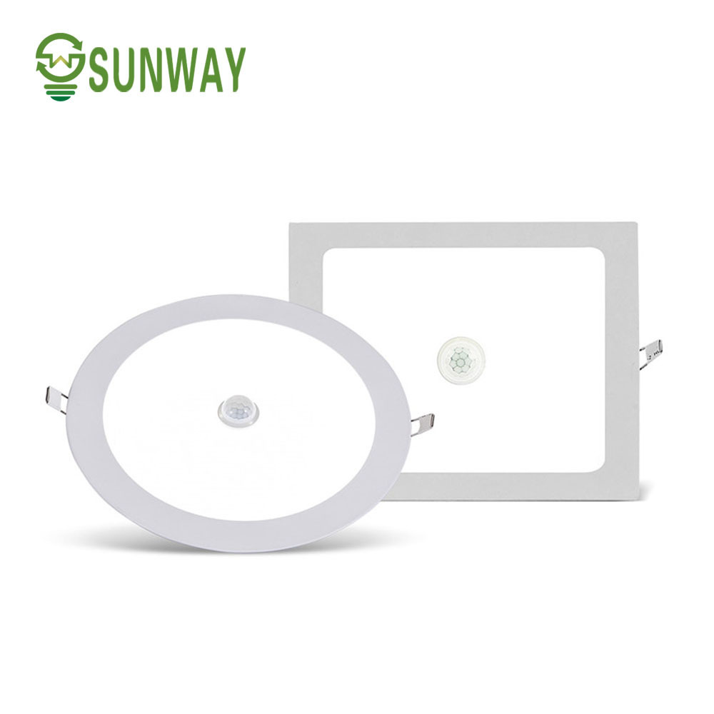 Surface mounted led light panel motion sensor 3w 6w 9w 12w 15w 18w 24w round ceiling light led panel