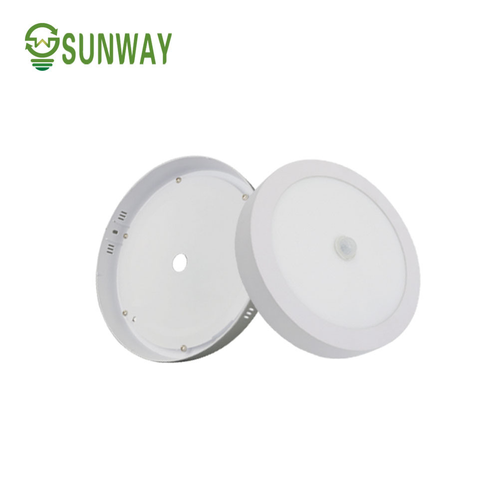 Surface mounted led light panel motion sensor 3w 6w 9w 12w 15w 18w 24w round ceiling light led panel