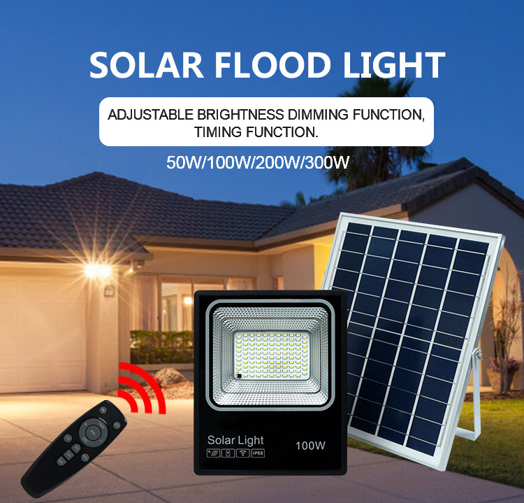 Outdoor solar lamp 100w 200w 300w waterproof IP65 solar security light