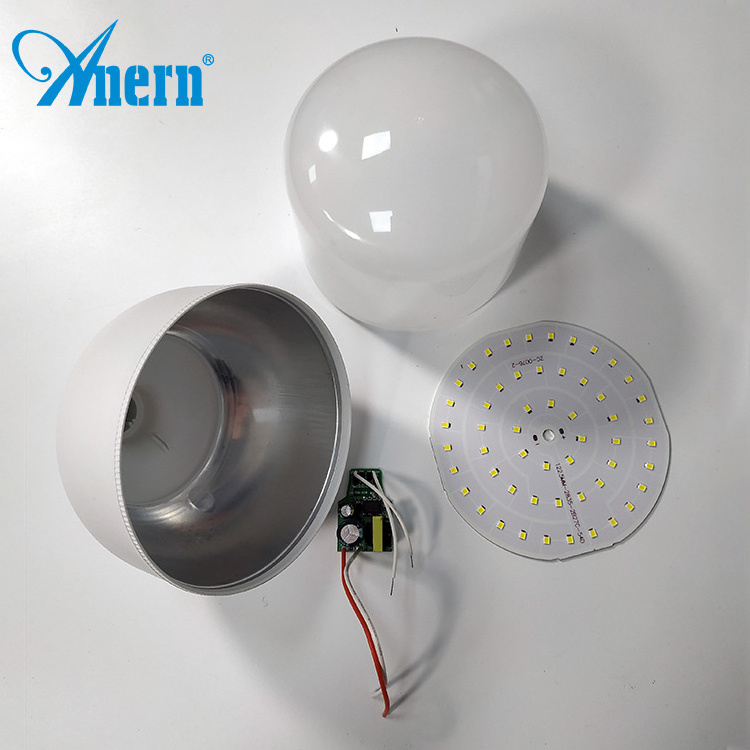 Anern Plastic + aluminum housing DOB 5w 10w 15w 20w 30w 40w 50w led light bulb