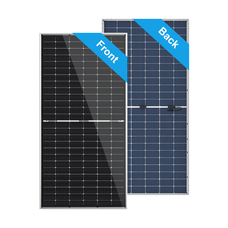 roof black 380 watt 400w 450w photovoltaic solar cells half cell solar panel kit