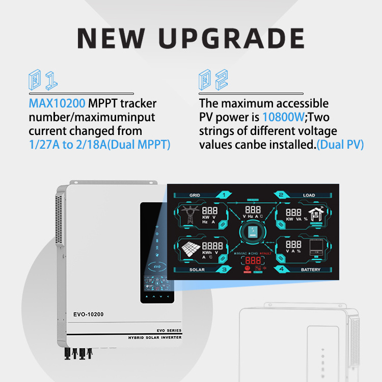 OFF Grid on Grid Hybrid MPPT Solar Inverter