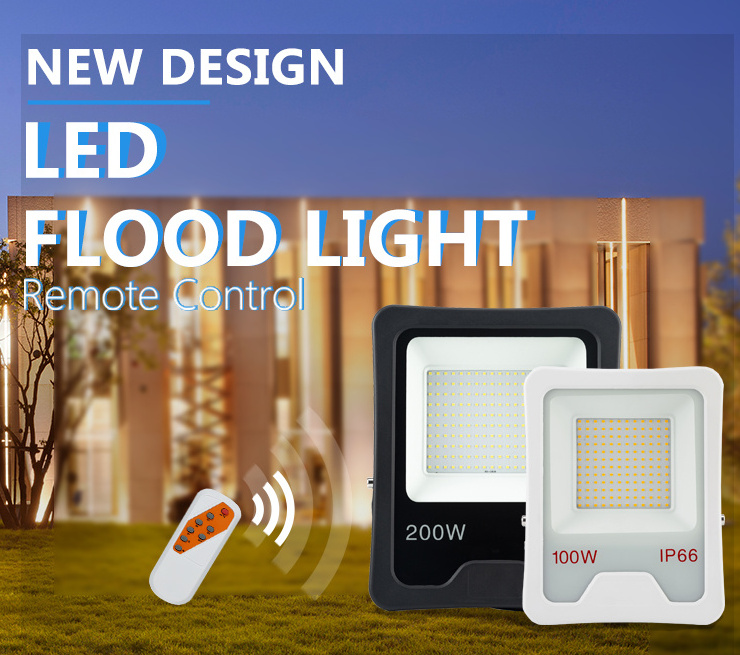 High power stadium lighting rechargeable led floodlight 100w