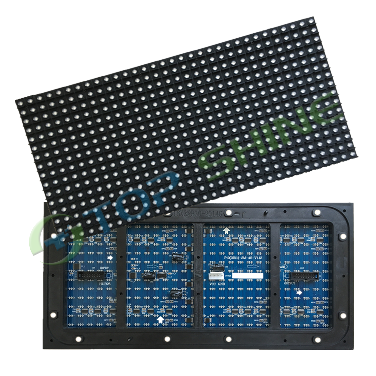 Outdoor DIP546 P10 32*16dots White Green Red Yellow Blue Digital Advertising Billboard LED Display Board