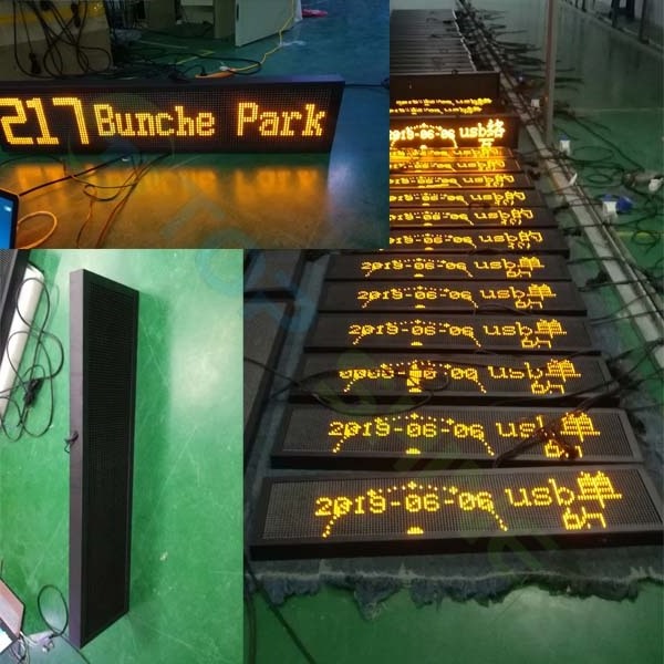 Wholesale P10*P8 LED screen for bus route sign P8.2 bus led destination sign P7.62 Advertising Bus Led Board Display