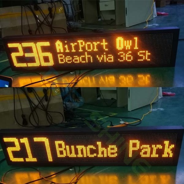 Wholesale P10*P8 LED screen for bus route sign P8.2 bus led destination sign P7.62 Advertising Bus Led Board Display