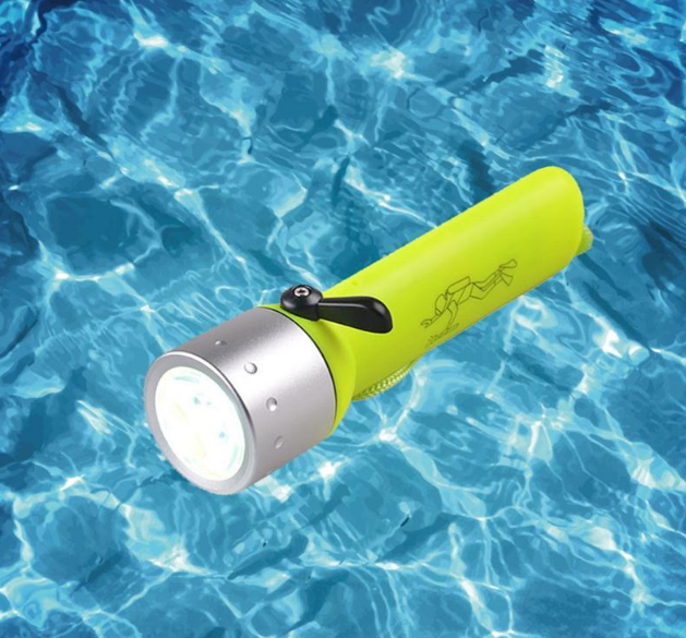 Underwater Diving LED Torch Plastic IP68 Waterproof Underwater LED Diving Lantern