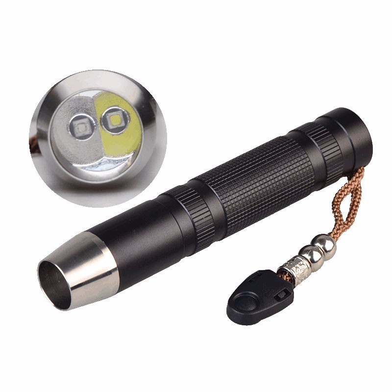 UV Yellow Stone Detecting Light Jade Testing Torch Flashlight