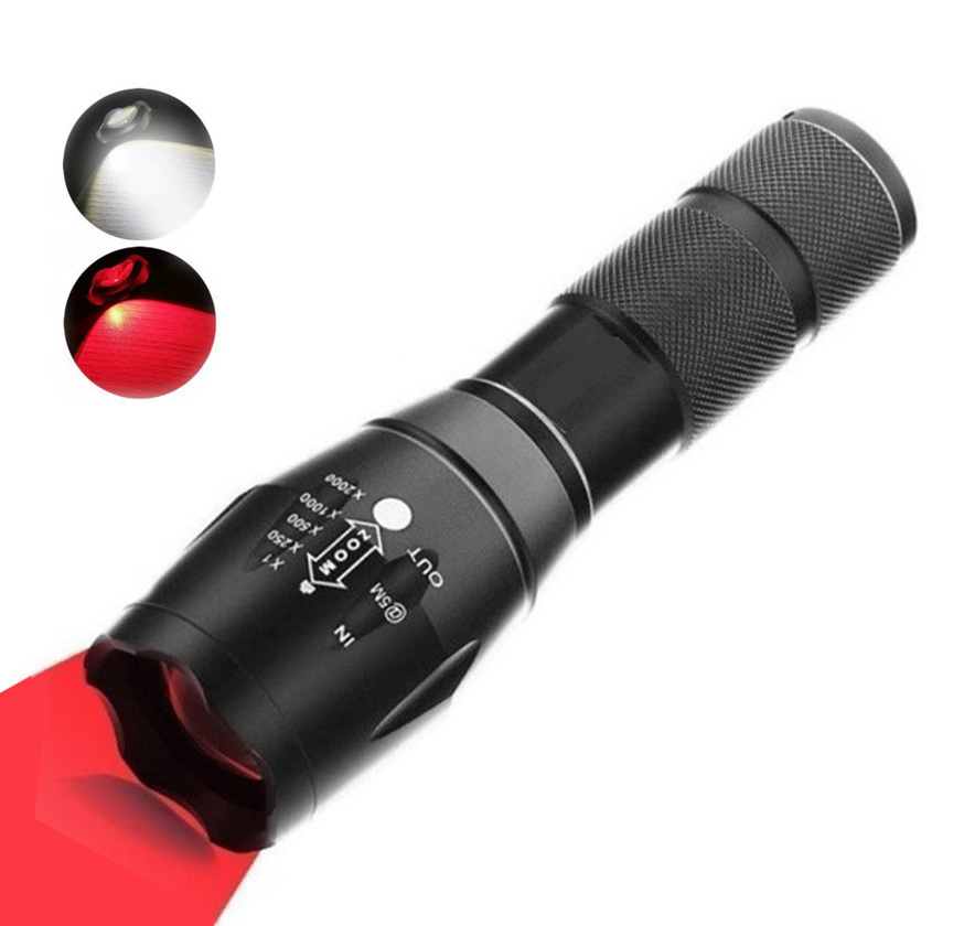 10W Portable Long Focus Infrared light IR led Flashlight 850nm Night Vision Hunting Torch