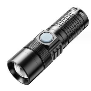 Small Flashlight Super Bright 3000 High Lumens Zoomable Waterproof Compact LED Flashlights Type-C USB Emergency Torch