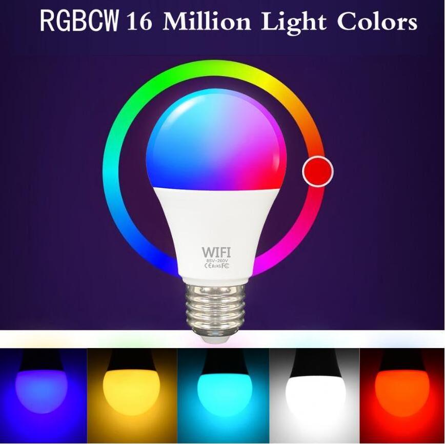 15w Wifi Smart Light Bulb B22 E27 Led Rgb Lamp Work, 9 Watt Led Energy Saving Bulb Smart Led Light Bulb Wifi Price