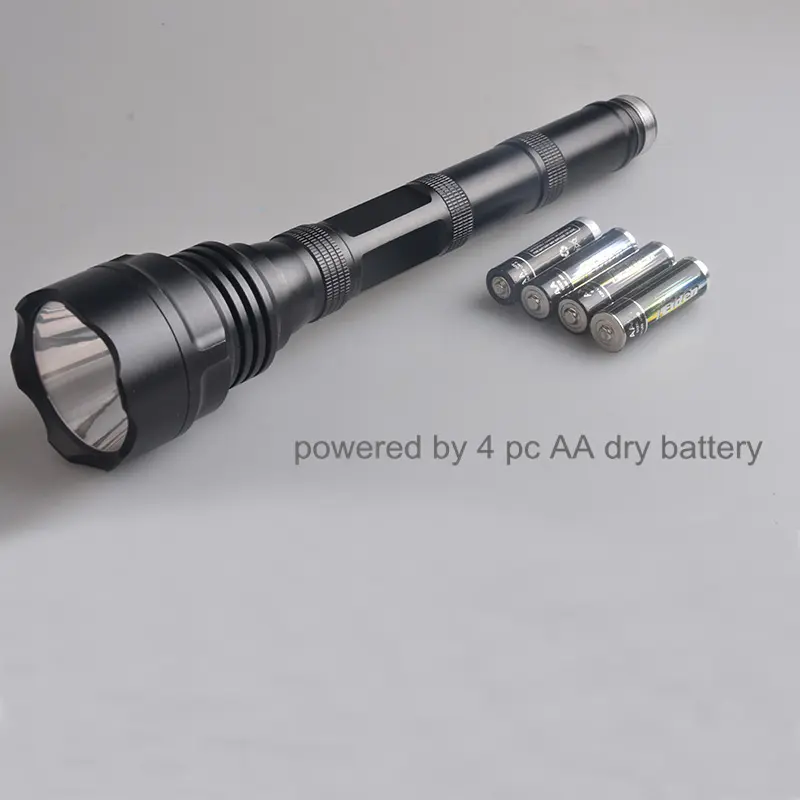 UV High Beam Camping Emergency XML-T6 XPE LED Flashlights Waterproof Handheld 4*AA Battery Torch Light Flashlight Industrial CE