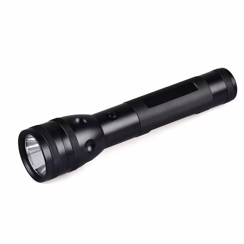 Super Bright D Battery LED Torch Long Range Tactical Outdoor Flashlight T6 Led Light Source Aluminum Alloy 10W 6V DC Camping