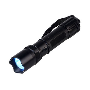 USB Rechargeable LED Torch Flashlight Black Light with UV Compass Function for Fluorescence Detection IP65 Battery Powered