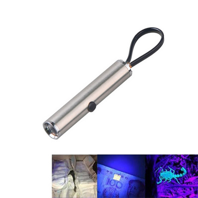 Mini EDC Portable Waterproof LED UV Mini Flashlights LED Flashlight Bright LED Keychain Bulk Key Ring