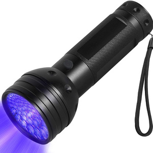 Bacteria Detection Pocket Black light Ultra ED 395nm Aluminum 51 Led  UV Flashlight Torch Scorpion Detector