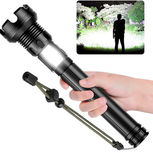 Ultra Bright Powerful Handheld RED COB Torch 6000 Lumen P90 LED Flashlight for Hunt Camping