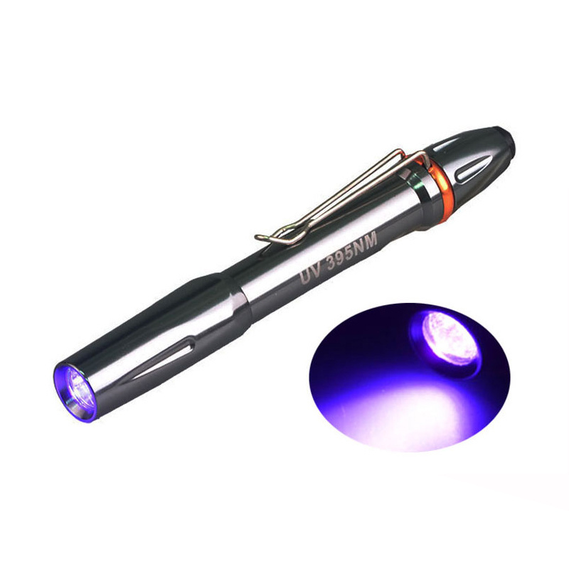 Mini doctor medical Ultraviolet Dental Curing Flashlight Black light Torch LED Penlight UV Pen Light