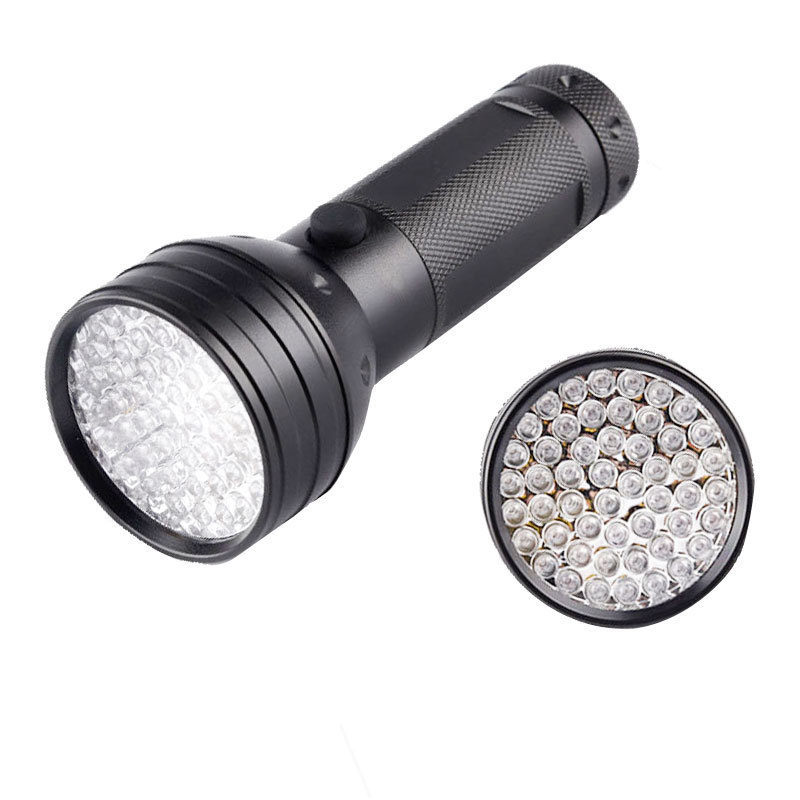 Aluminum Alloy Pocket LED Flashlight 51 Black Light UV Hotel Pet Urine Detection Resin Curing Scorpion Hunting 3W Power AA