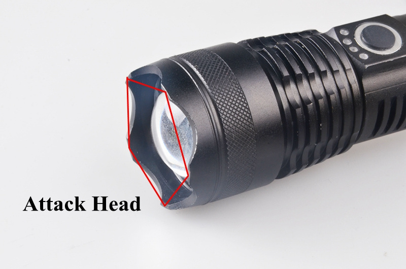 Tactical USB XHP 50 LED High Power Strong Beam Zoomable Hand Torch Light Led Flashlight 3000 Lumen Long Range